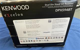 KENWOOD DPX594BT DOUBLE DIN STEREO BLUETOOTH ALEXA ECT. WITH HARNESS & BOX